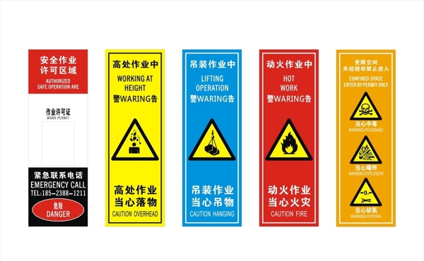 施工工地安全作业警示牌