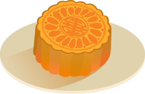 中秋节传统月饼矢量元素