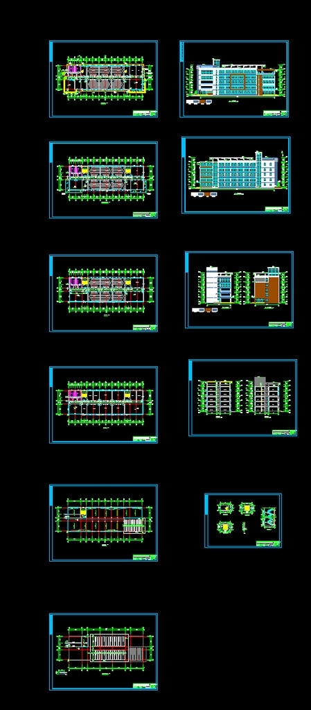 教学楼建筑施工图片