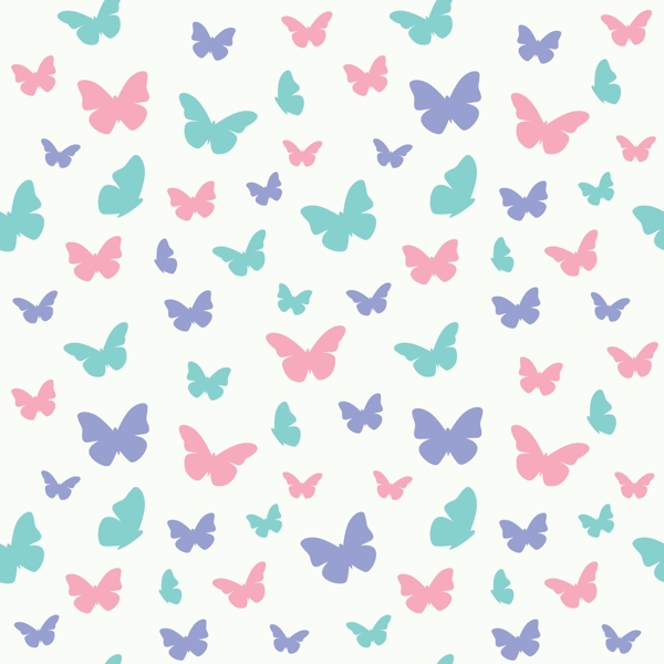 彩色蝴蝶图案设计