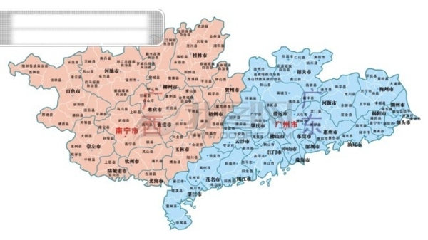 广东广西地图矢量地图广东地图广西地图CDR格式