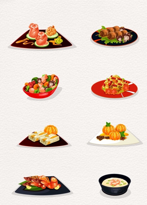 手绘美味日本美食图片素材