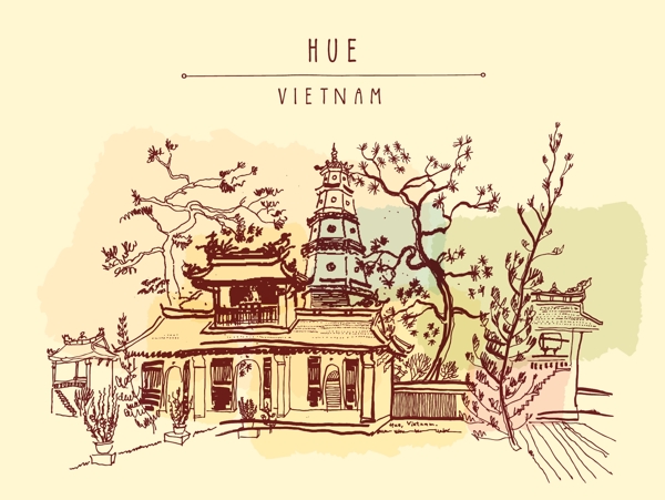 越南背景设计