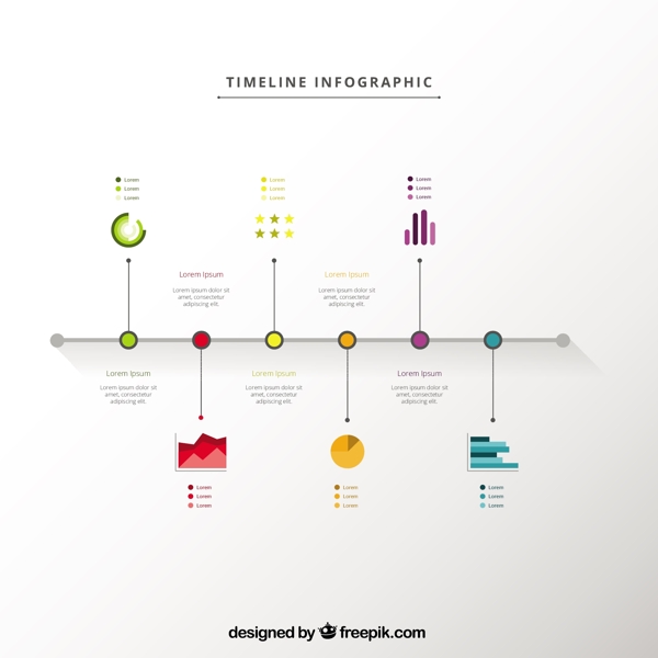 时间轴图表在简约风格
