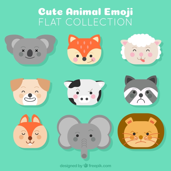 9款可爱动物表情头像