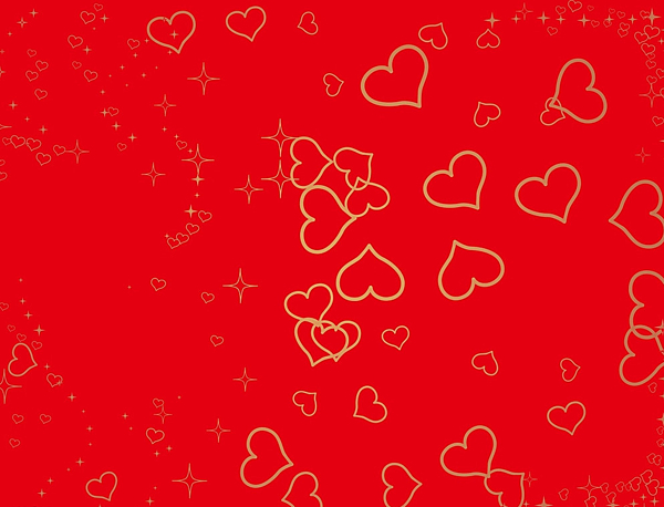 红色心形浪漫背景图片