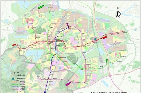 轨道线网规划图片