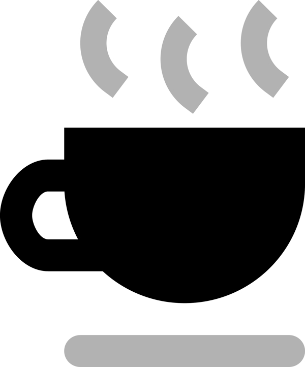 咖啡杯子图标免抠图