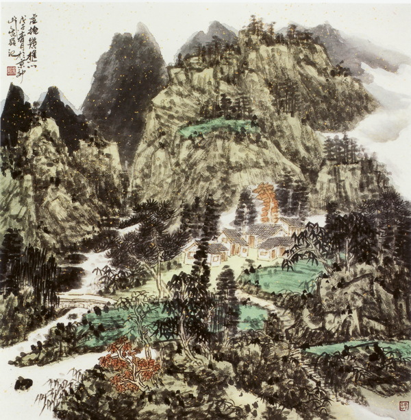 山水装饰画图片