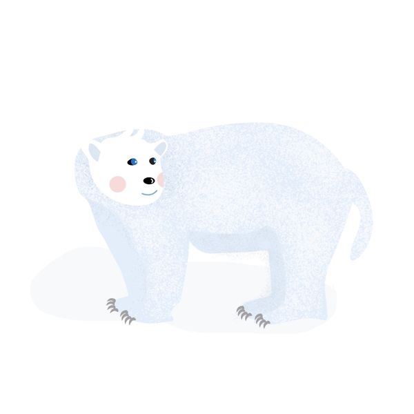 简约白熊动物设计可商用元素