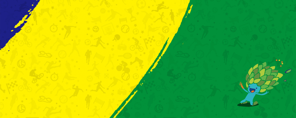 创意巴西运动会banner背景