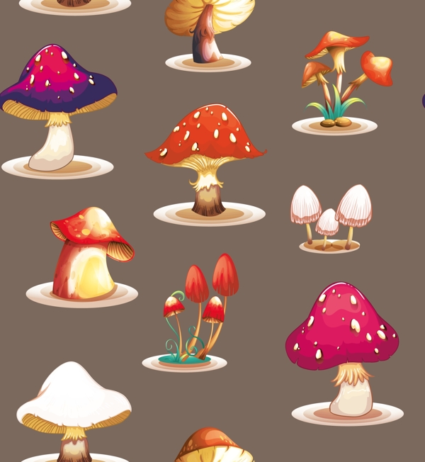 蘑菇图案图片