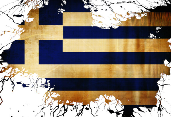希腊国旗图案