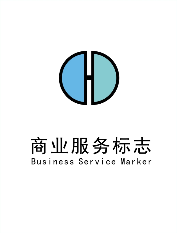商业logoH字母标志