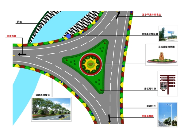 道路规划设计平面示意图图片