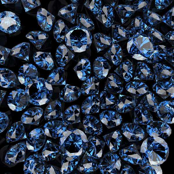 蓝色钻石背景图片