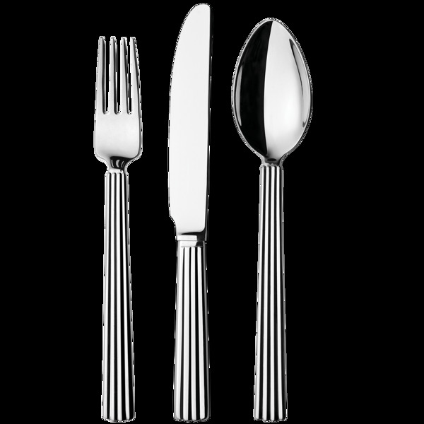 银色钢制餐具png元素