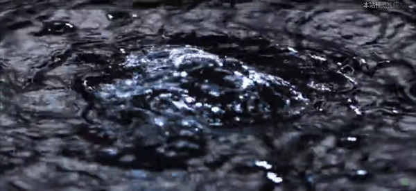 滚动的水标清实拍视频素材