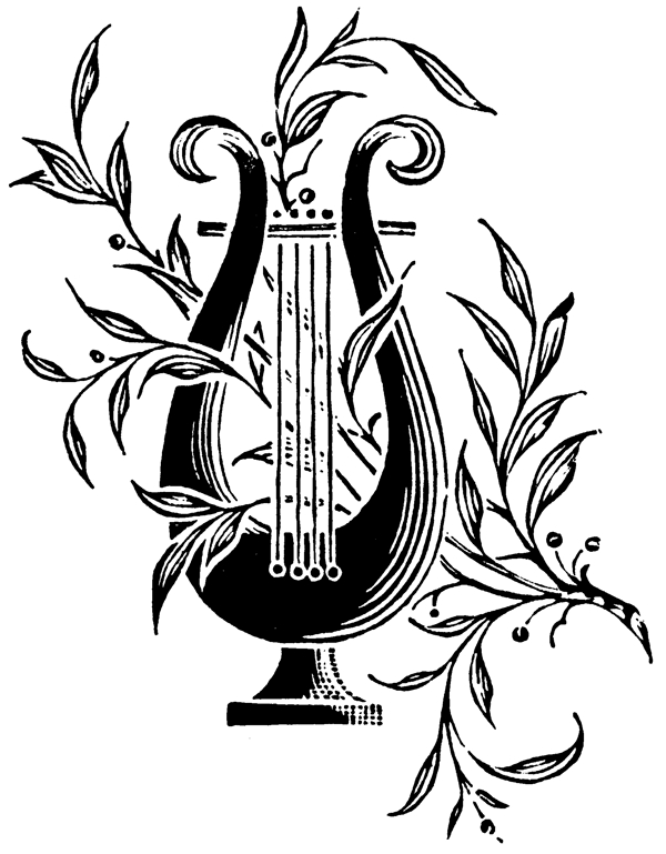 乐器图案古典纹饰欧式图案0293