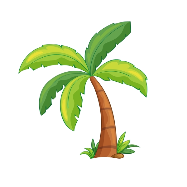 椰树矢量卡通元素