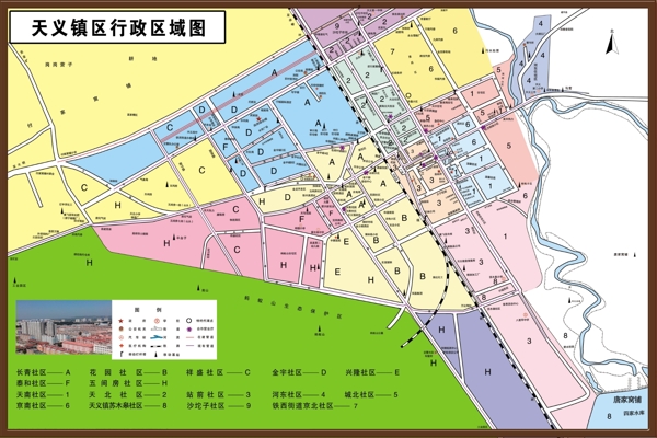 天义行政地图