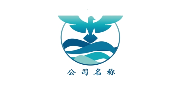 蓝色和平鸽海洋公司logo