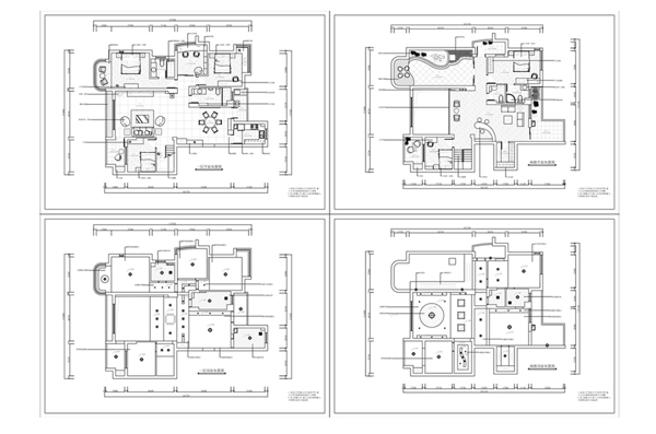 欧式风格别墅CAD图纸