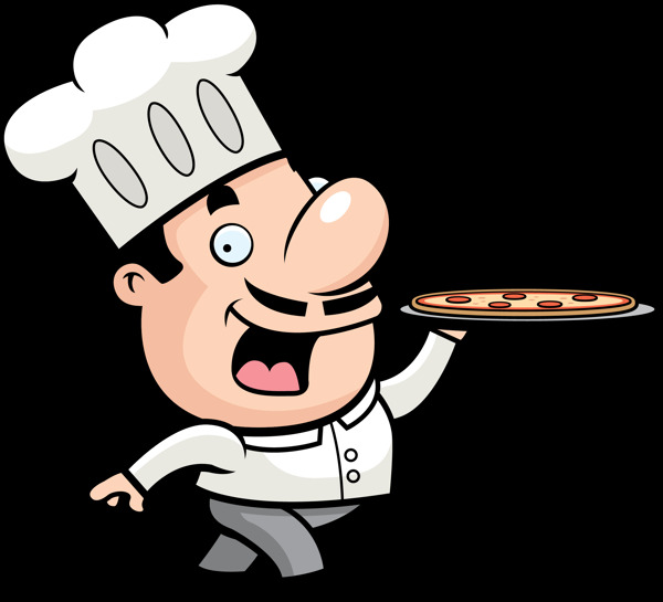 卡通可爱胖厨师png元素