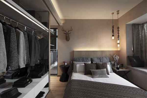 北欧现代卧室装修效果图