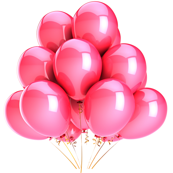 漂亮的粉色气球图片