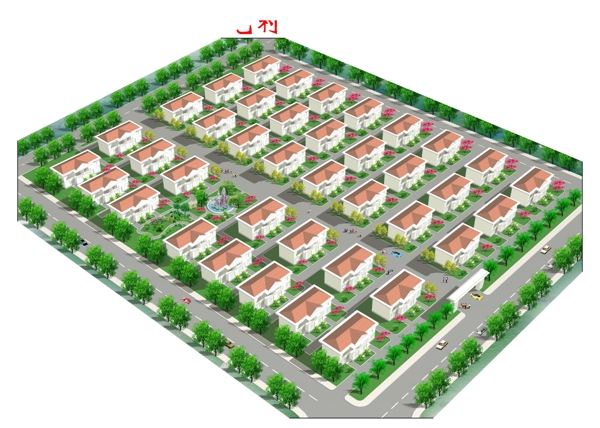 住宅小区效果图图片