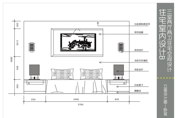 住宅空间设计卧室立面设计图