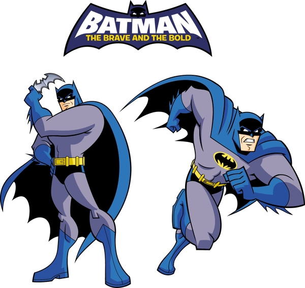 卡通蝙蝠侠矢量素材图片