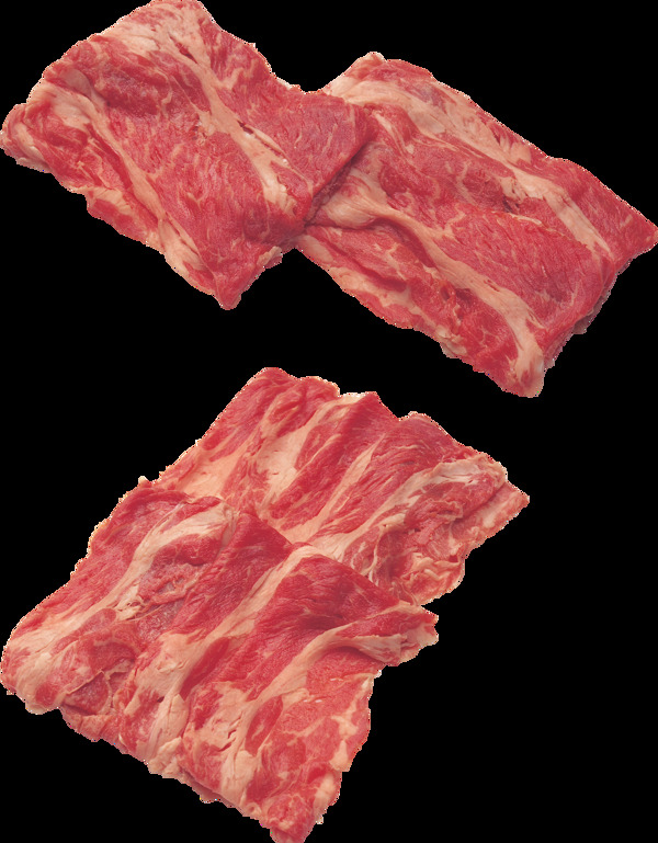 多片新鲜的肉免抠png透明图层素材