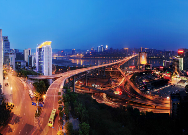 重庆菜园坝长江大桥夜景图片