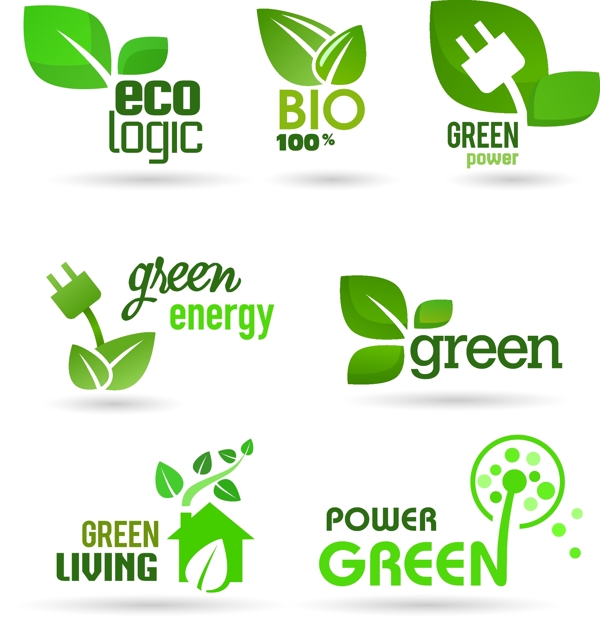 绿叶环保图标图片