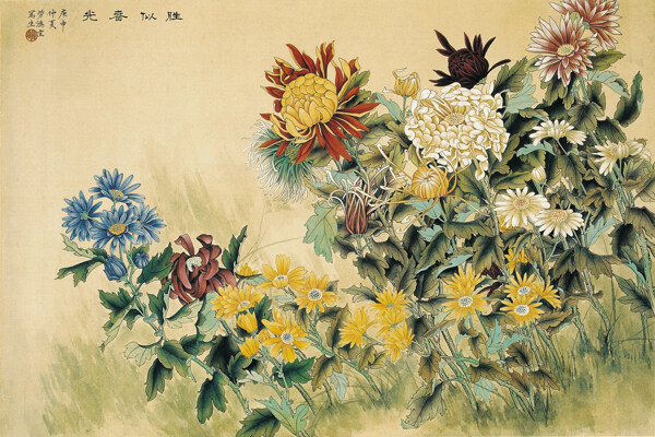 古典中式风格花卉装饰画