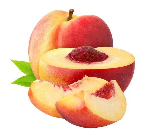 夏季水蜜桃水果时令营养果实素材