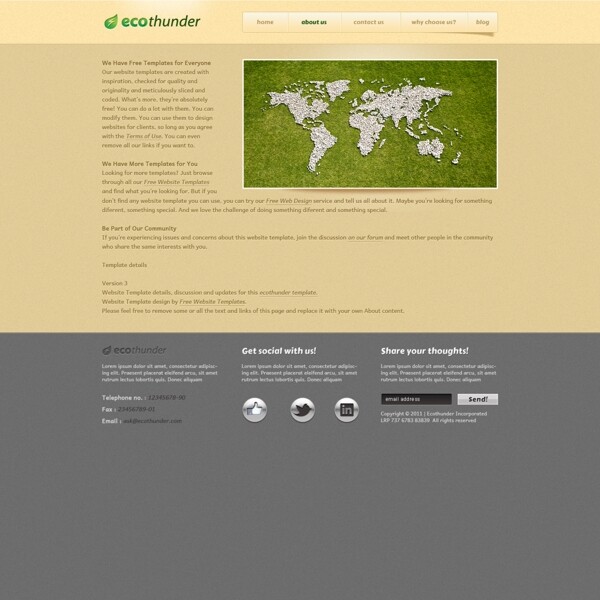 生态网站模板
