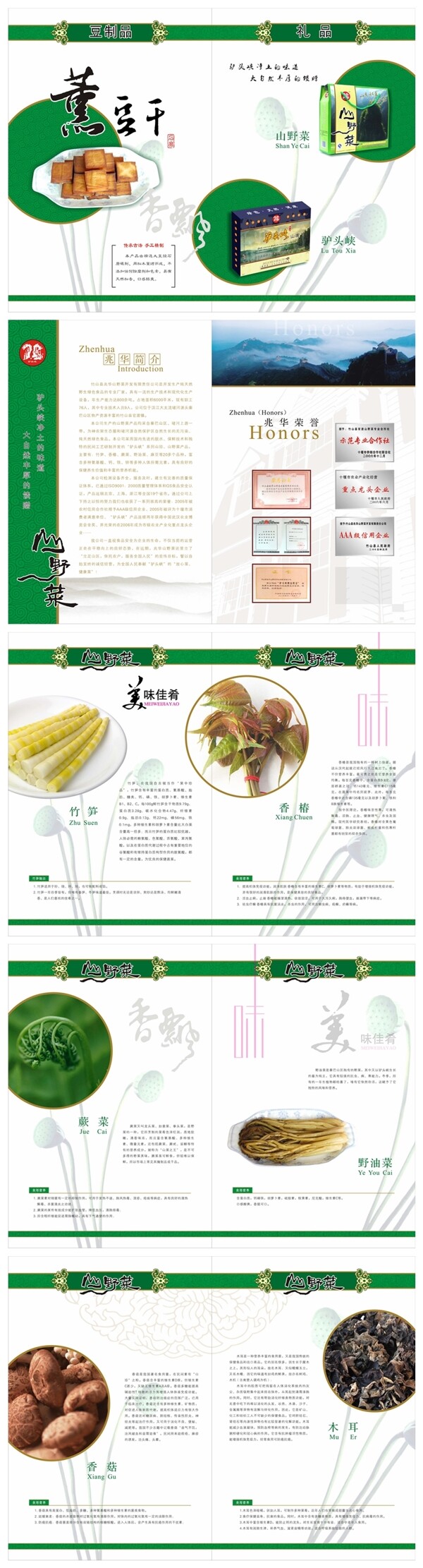 CDR豆干产品宣传画册素材下载