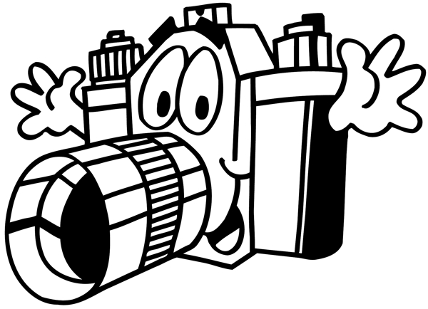 拟人照相机矢量素材EPS格式0023