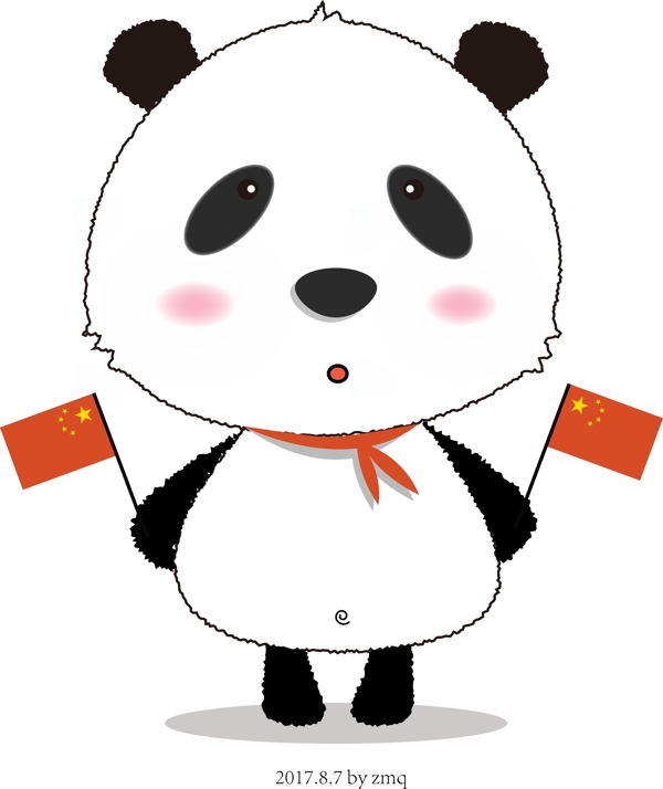 爱国熊猫