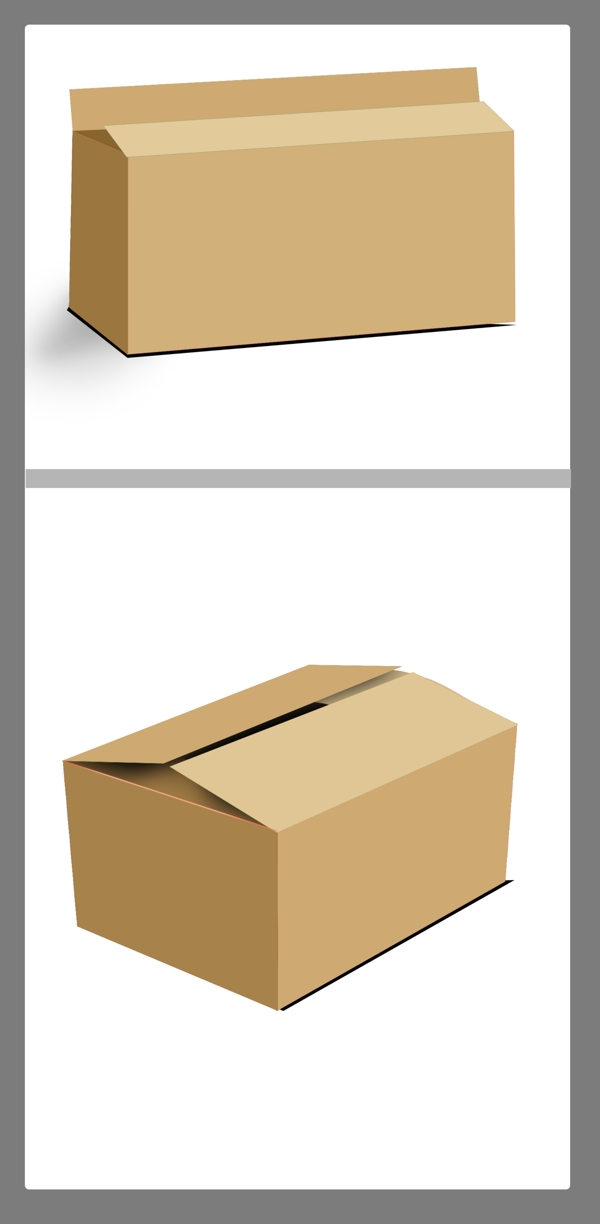 包装箱效果图分层