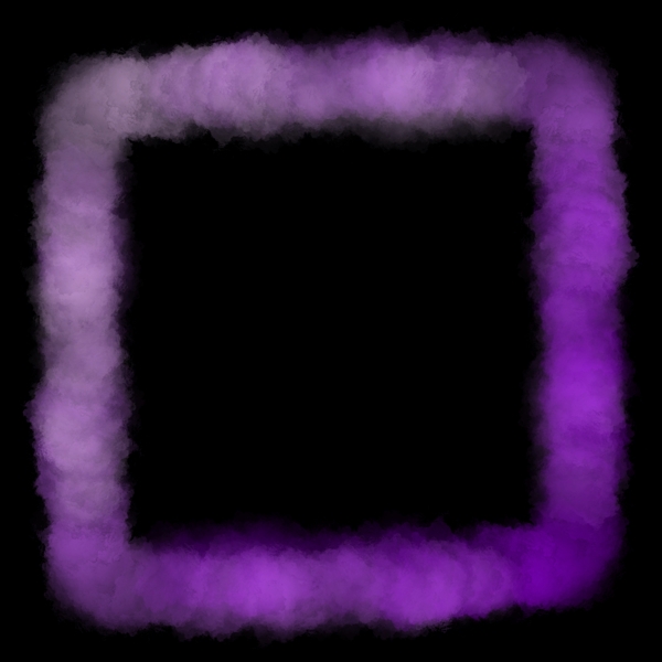 紫色方形水彩框