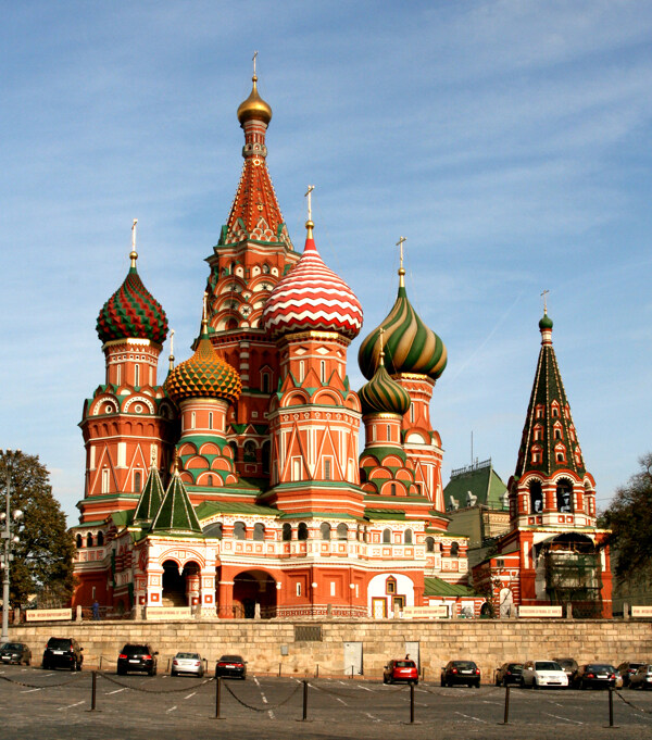 莫斯科红场内的大教堂图片