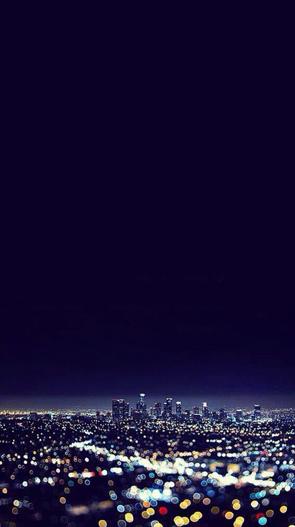 城市夜景蓝底H5背景素材