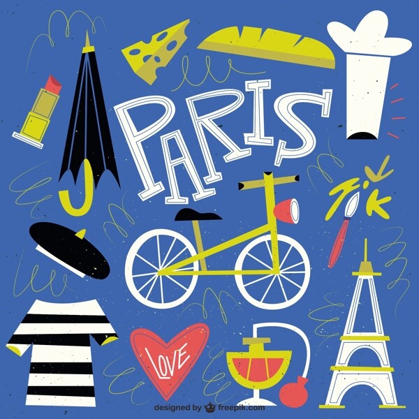 有趣的巴黎插图