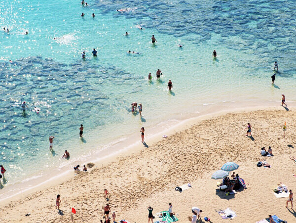 沙滩海浪图片