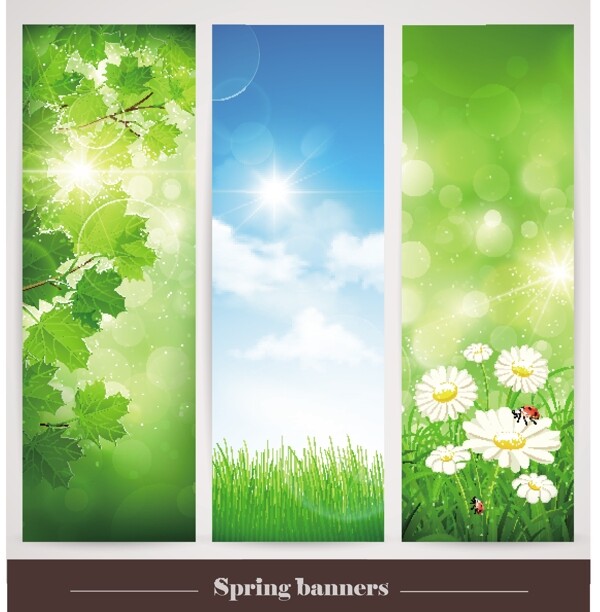春季风景banner