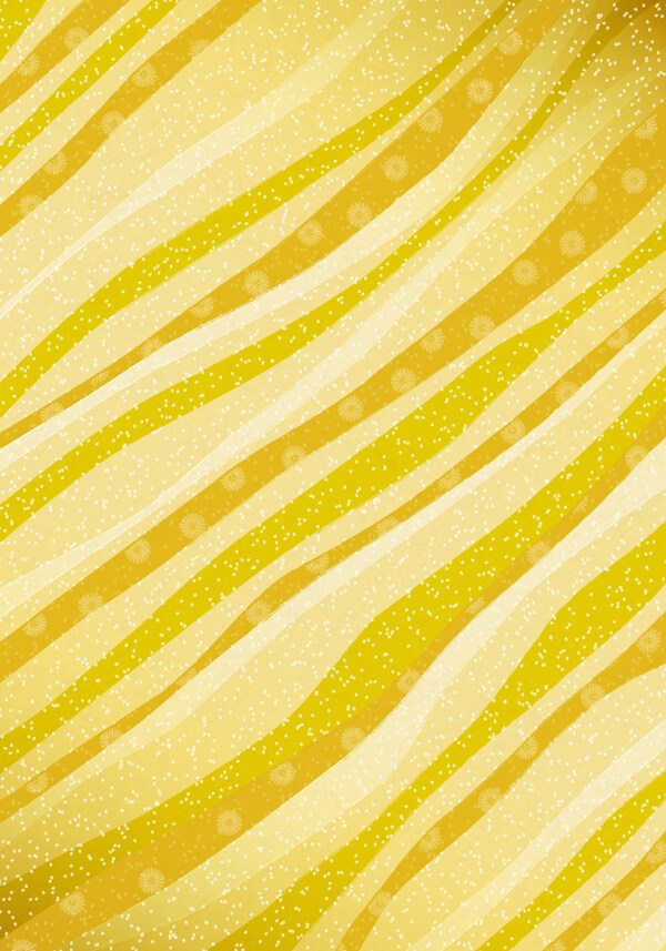 流行黄色花条底纹花纹素材
